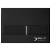 Система инсталляции BERGES NOVUM двухрежимная кнопка L5 Soft Touch черная - купить в Центре сантехники Ундина, г. Саранск